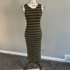 Stretchy Striped Summer Midi